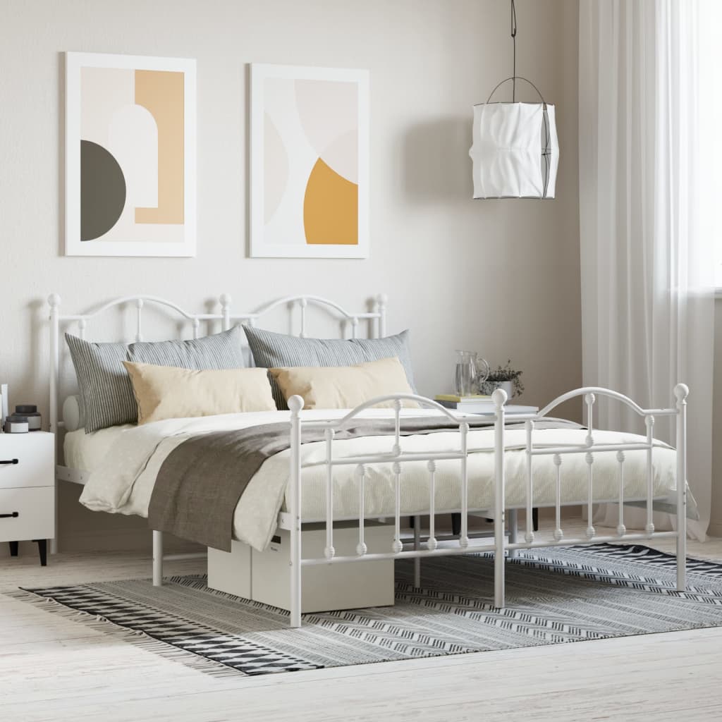 Metal Bed Frame Without Mattress 200X200Cm