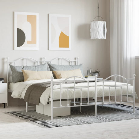Metal Bed Frame Without Mattress 200X200Cm