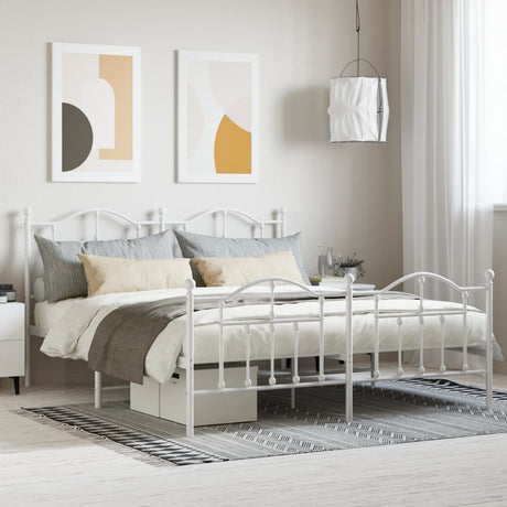 Metal Bed Frame Without Mattress 200X200Cm