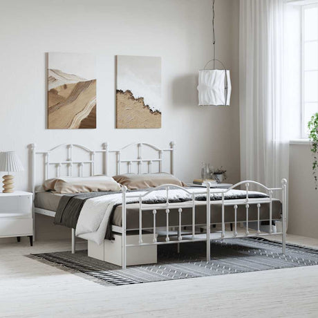 Metal Bed Frame Without Mattress 200X200Cm