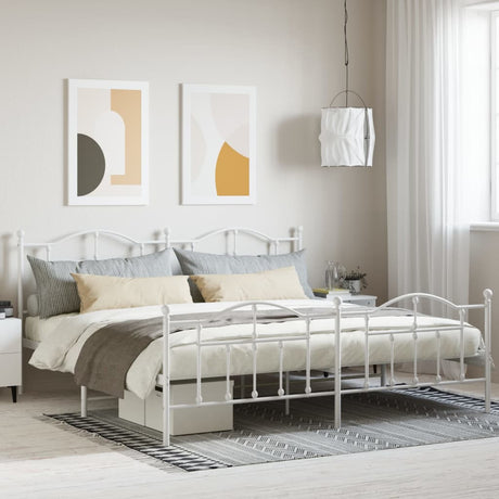 Metal Bed Frame Without Mattress 200X200Cm