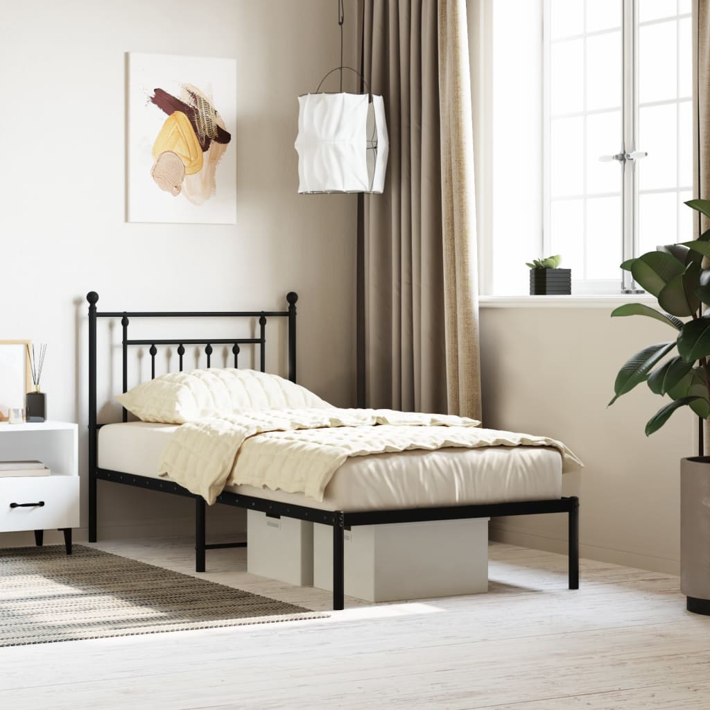 Metal Bed Frame Without Mattress 100X200Cm