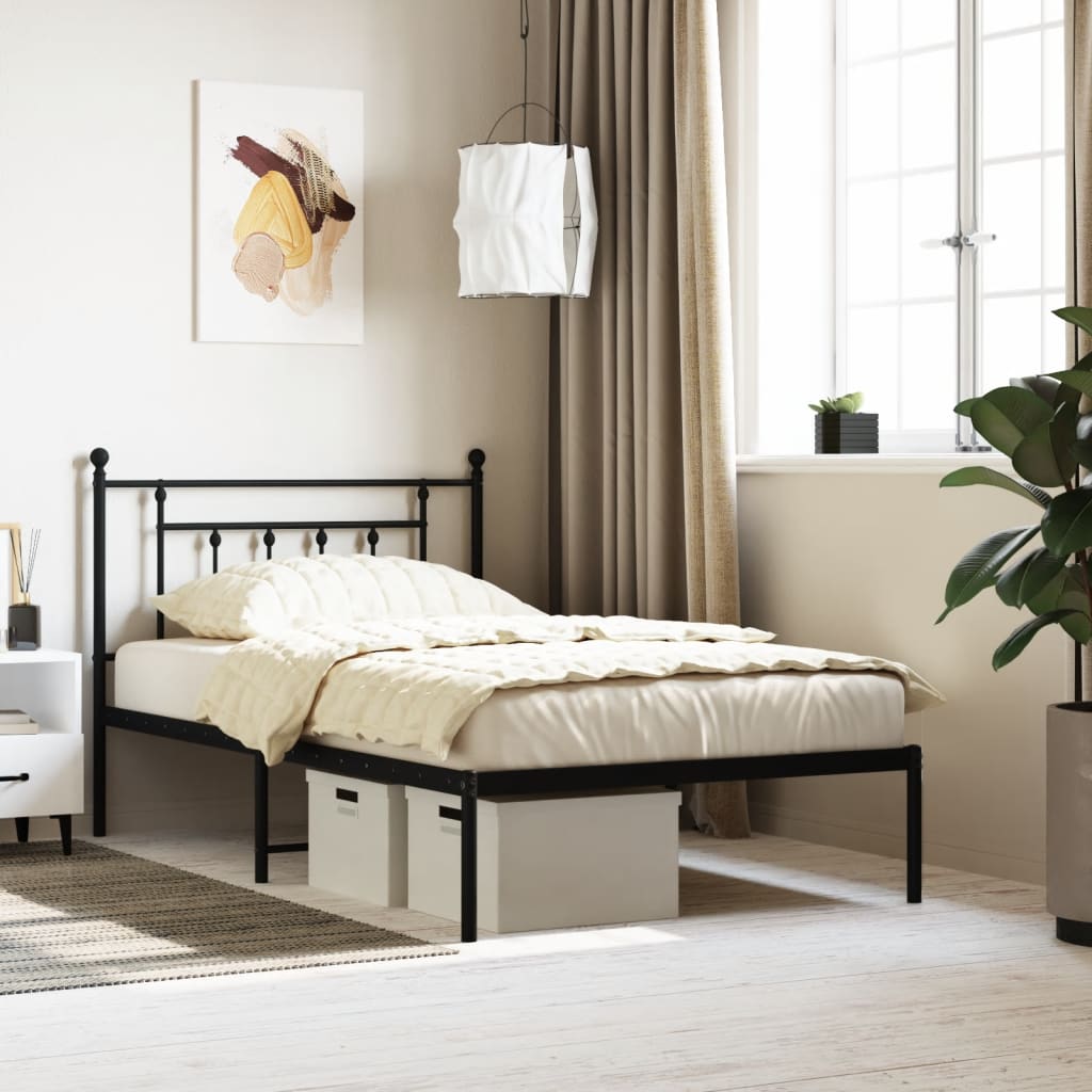 Metal Bed Frame Without Mattress 100X200Cm