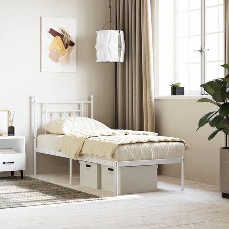 Metal Bed Frame Without Mattress 100X200Cm