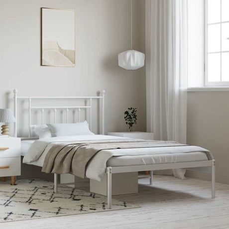Metal Bed Frame Without Mattress 100X200Cm