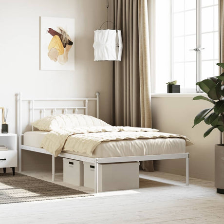 Metal Bed Frame Without Mattress 100X200Cm
