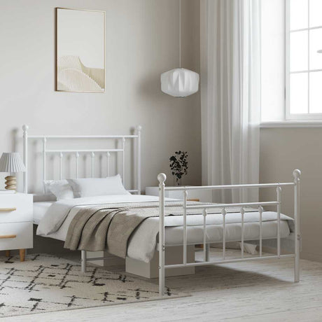 Metal Bed Frame Without Mattress 100X200Cm
