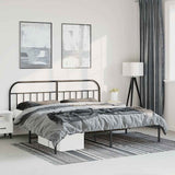 Metal Bed Frame Without Mattress With Footboard 120X190Cm