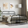 Metal Bed Frame Without Mattress With Footboard 120X190Cm
