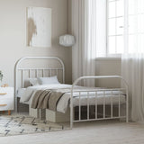 Metal Bed Frame Without Mattress With Footboard 120X190Cm