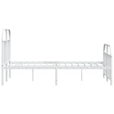 Metal Bed Frame Without Mattress With Footboard 120X190Cm