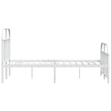 Metal Bed Frame Without Mattress With Footboard 120X190Cm