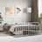 Metal Bed Frame Without Mattress With Footboard 120X190Cm