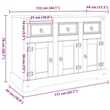 Sideboard Corona 112X44X78 Cm Solid Wood Mexican Pine