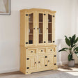 Highboard Corona 112X43X196 Cm Solid Wood Mexican Pine
