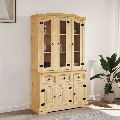 Highboard Corona 112X43X196 Cm Solid Wood Mexican Pine