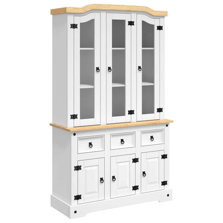 Highboard Corona 112X43X196 Cm Solid Wood Mexican Pine
