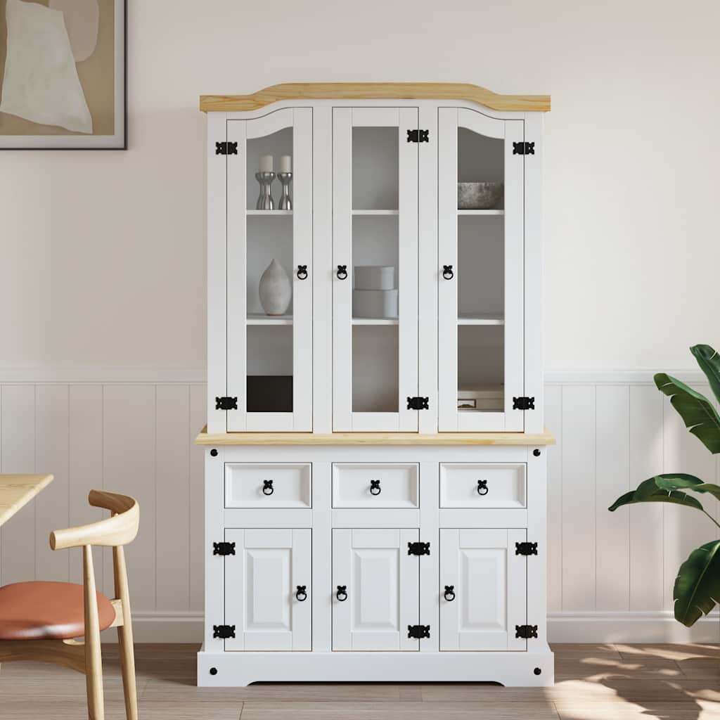 Highboard Corona 112X43X196 Cm Solid Wood Mexican Pine