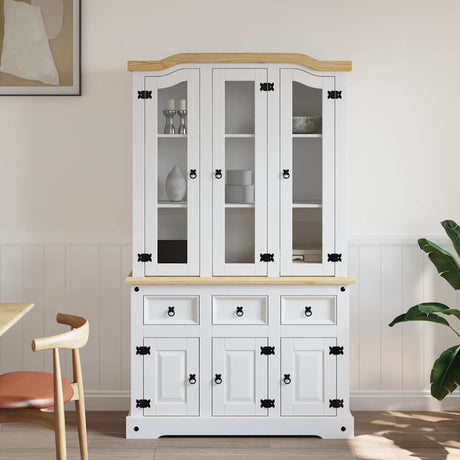 Highboard Corona 112X43X196 Cm Solid Wood Mexican Pine
