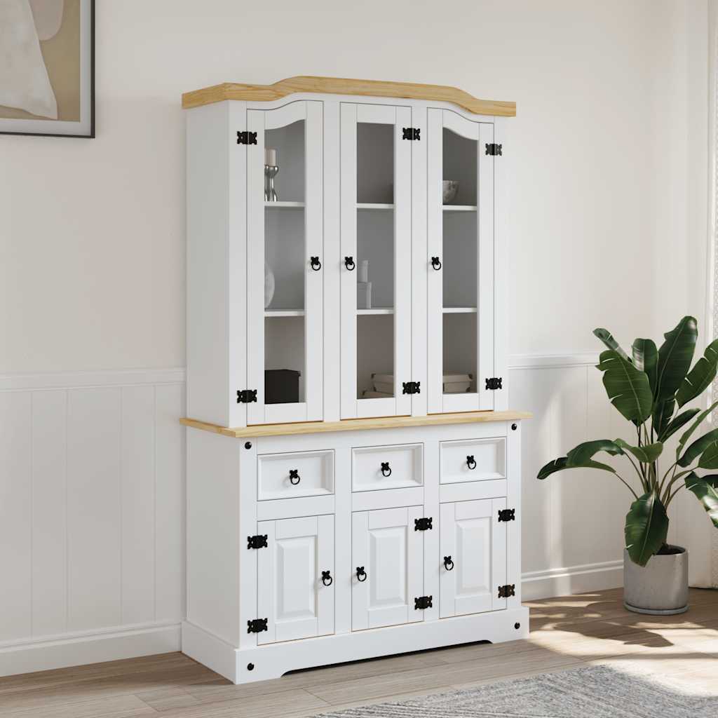 Highboard Corona 112X43X196 Cm Solid Wood Mexican Pine