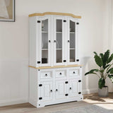 Highboard Corona 112X43X196 Cm Solid Wood Mexican Pine