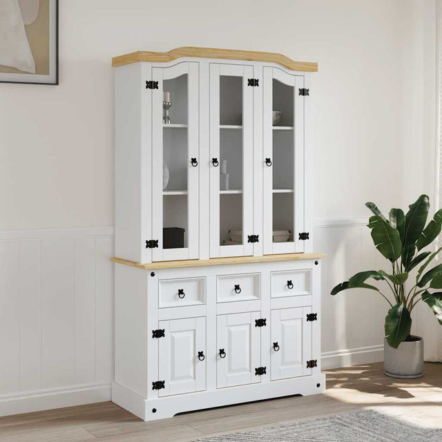 Highboard Corona 112X43X196 Cm Solid Wood Mexican Pine