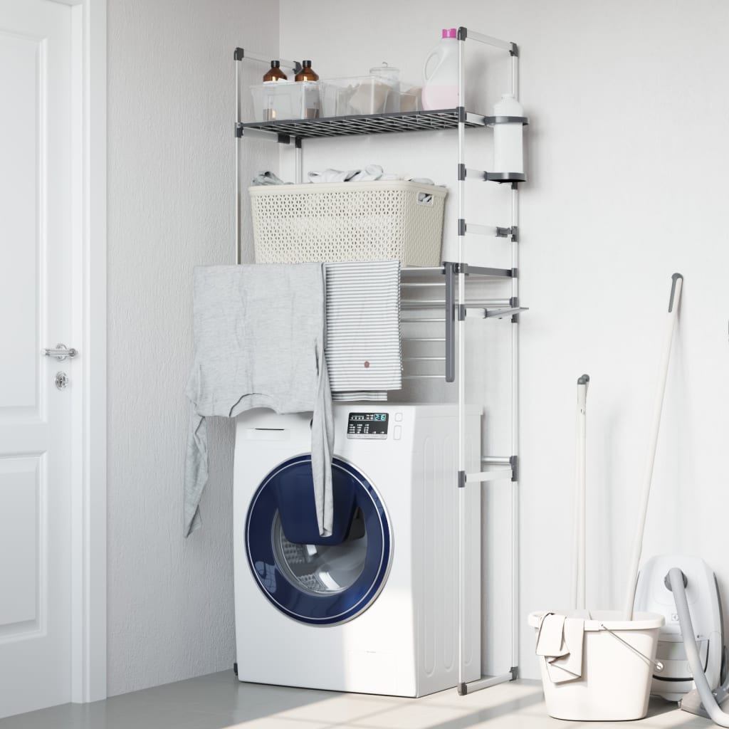 Washing Machine Shelf 77X52X192 Cm Aluminium