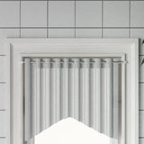 Curtain Rails 2 Pcs White And Silver Aluminium
