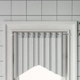 Curtain Rails 2 Pcs White And Silver Aluminium