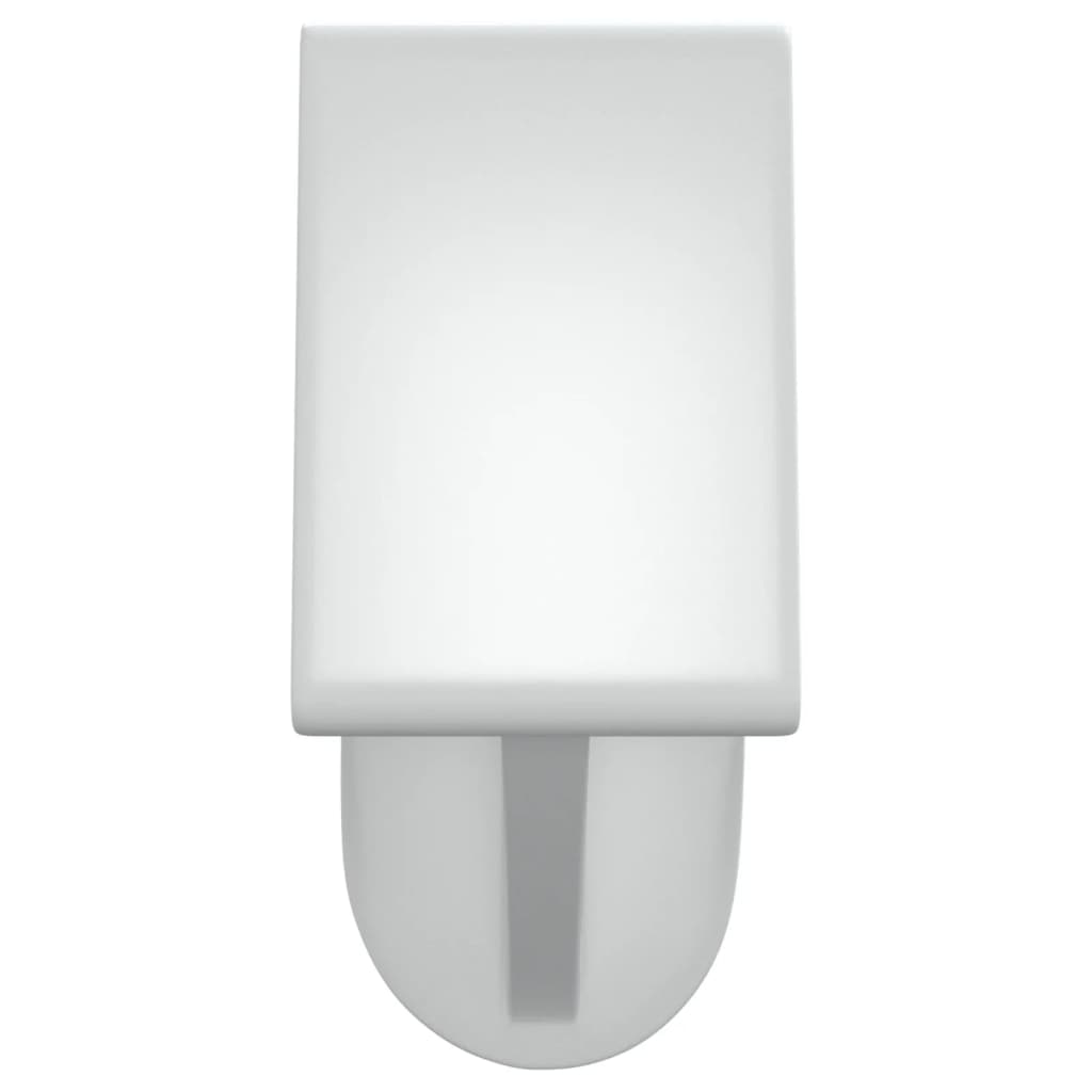 Curtain Rails 2 Pcs White And Silver Aluminium