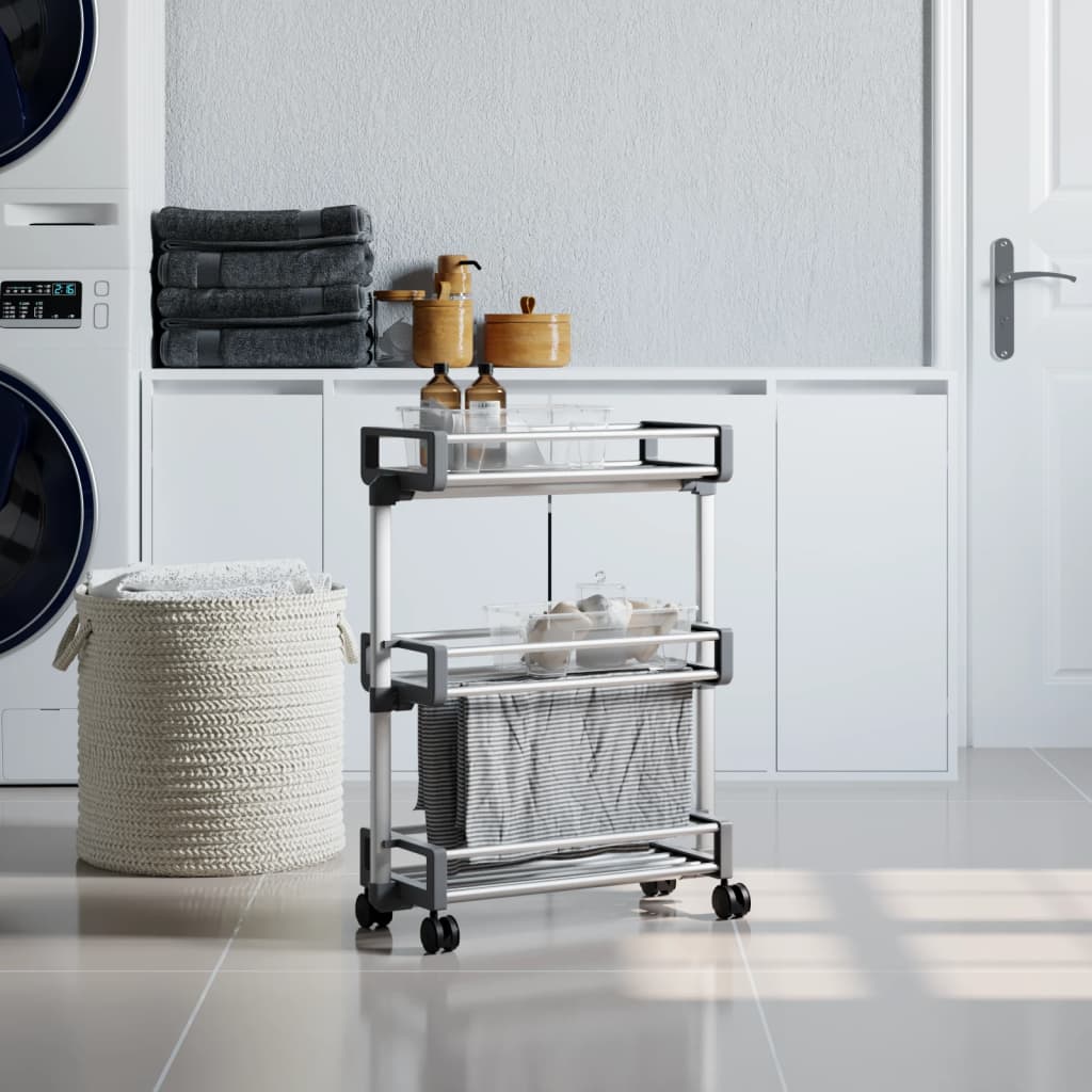 Storage Trolley 59X20X75 Cm Aluminium