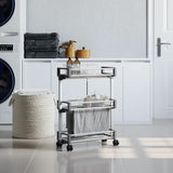 Storage Trolley 59X20X75 Cm Aluminium
