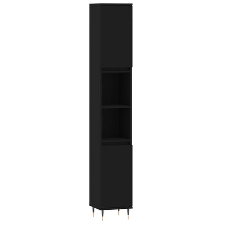 3 Piece Bathroom Cabinet Set Engineered Wood
