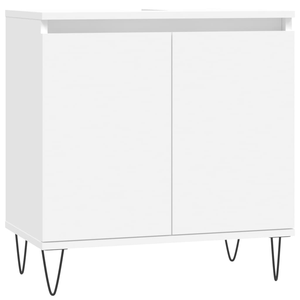 3 Piece Bathroom Cabinet Set Engineered Wood