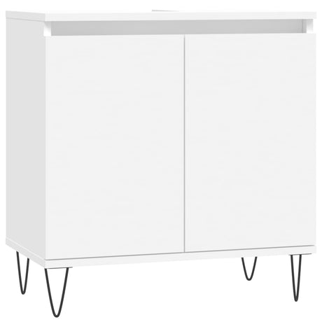 3 Piece Bathroom Cabinet Set Engineered Wood