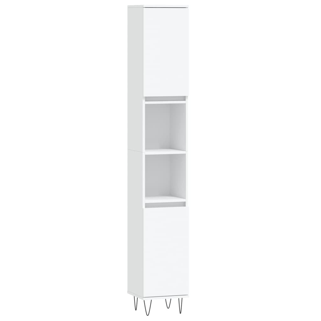 3 Piece Bathroom Cabinet Set Engineered Wood