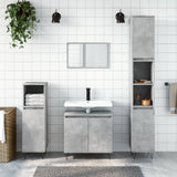 3 Piece Bathroom Cabinet Set Engineered Wood