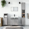 3 Piece Bathroom Cabinet Set Engineered Wood