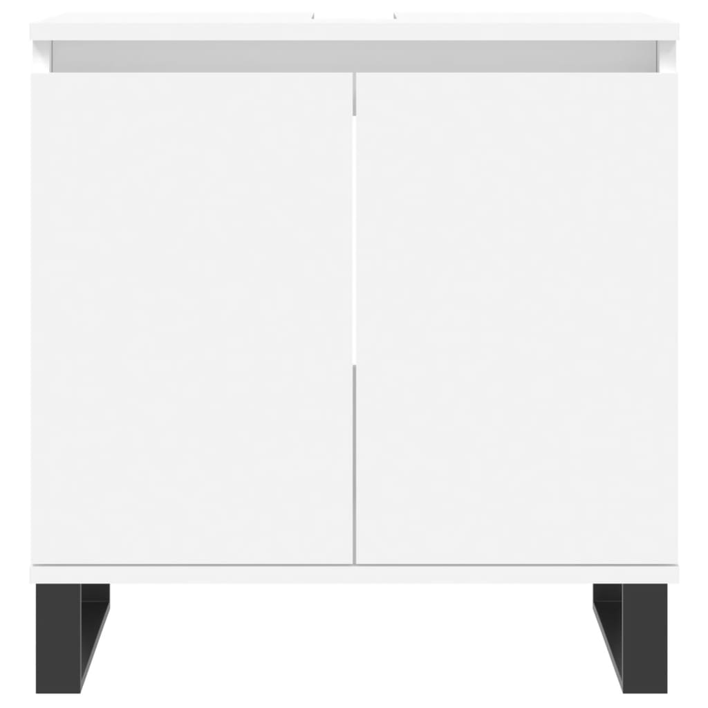 3 Piece Bathroom Cabinet Set Engineered Wood