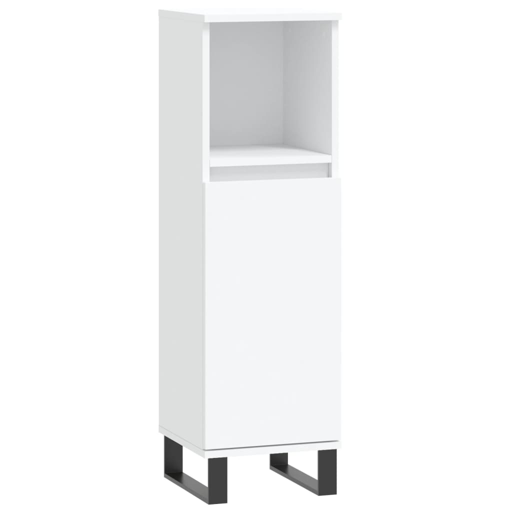 3 Piece Bathroom Cabinet Set Engineered Wood
