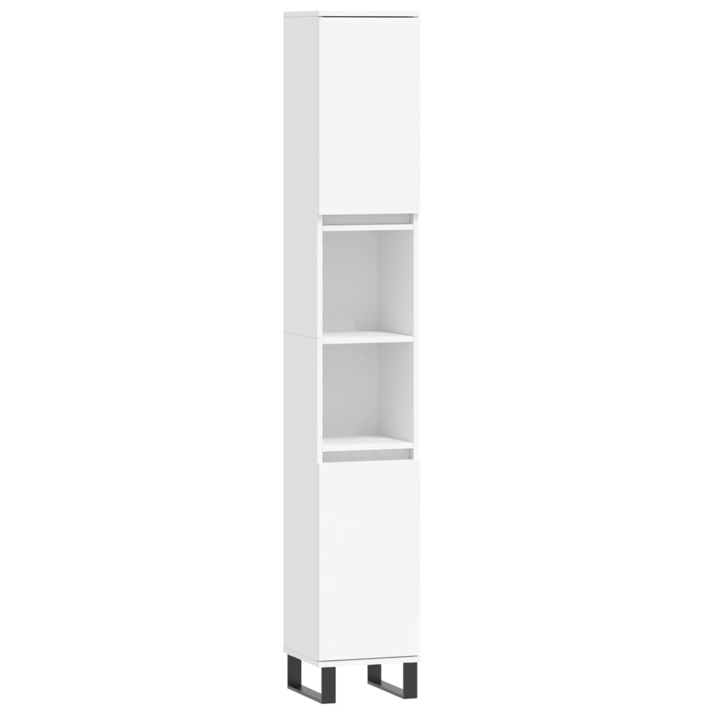3 Piece Bathroom Cabinet Set Engineered Wood