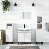 3 Piece Bathroom Cabinet Set Engineered Wood