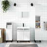 3 Piece Bathroom Cabinet Set Engineered Wood