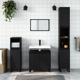 3 Piece Bathroom Cabinet Set Engineered Wood