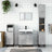 3 Piece Bathroom Cabinet Set Engineered Wood