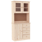 Highboard Alta 77X35X165 Cm Solid Wood Pine