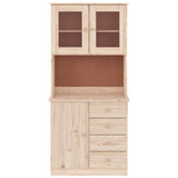 Highboard Alta 77X35X165 Cm Solid Wood Pine