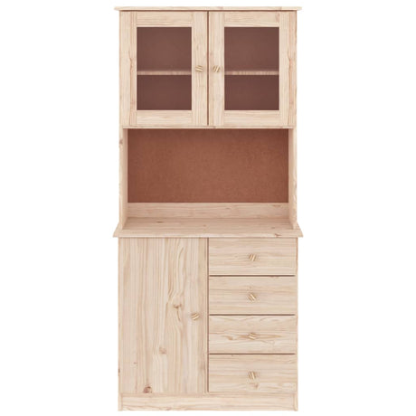 Highboard Alta 77X35X165 Cm Solid Wood Pine