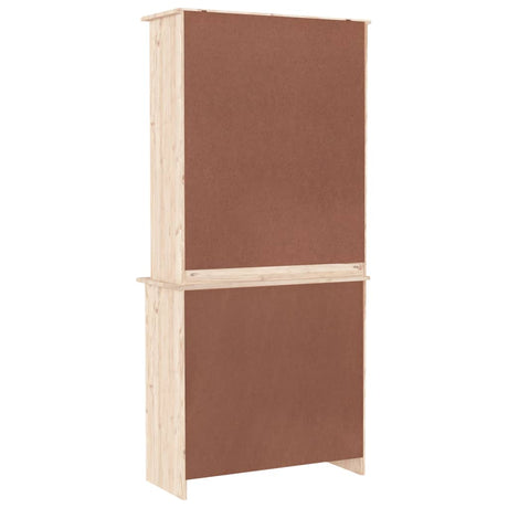 Highboard Alta 77X35X165 Cm Solid Wood Pine