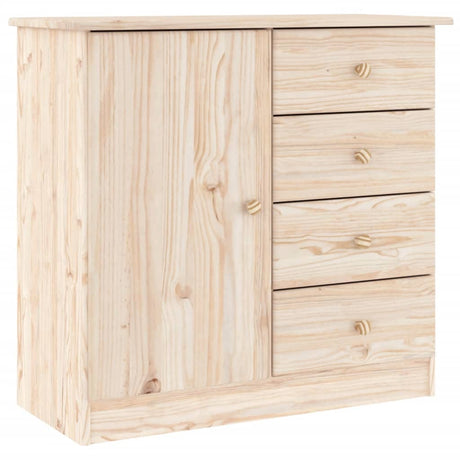 Highboard Alta 77X35X165 Cm Solid Wood Pine